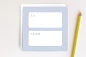 "Speckled Egg Tag" - Stationery in Sky by Amber Barkley - Back