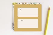 "Garden Soiree Tag" - Stationery in Mustard by Amber Barkley - Back