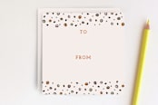 "Laurel Tag" - Stationery in Tangerine by Amber Barkley - Back