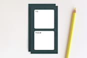 "Abstract Geometric New Year's Tag" - Stationery in Dark Teal by Amber Barkley - Back