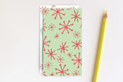 "Kitties As We Sleep Tag" - Stationery in Holly Red by Carole Crohan - CaroleeXpressions - Back