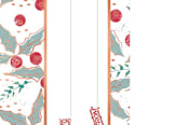 "Holly and Boughs" - Stationery in Rose Gold by Carole Crohan - CaroleeXpressions - Close-Up