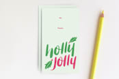 "Jolly Jive Gift Tag" - Stationery in Candy Apple by Maria Koontz - Front