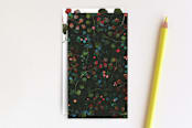 "Dramatic Ferns and Berries mini tags" - Stationery in Almost Black forest green by Aspa Gika - Back