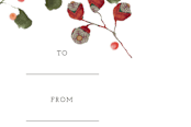 "Dramatic Ferns and Berries mini tags" - Stationery in Almost Black forest green by Aspa Gika - Close-Up