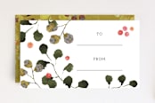 "Yellow Garden Mini Cards" - Stationery in Damask Yellow by Aspa Gika - Front
