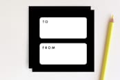 "Love Script Tag" - Stationery in Onyx by Amber Barkley - Back