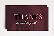 "Marbled Tag" - Stationery in Ruby by Amber Barkley - Front