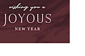 "Marbled New Year's Tag" - Stationery in Ruby by Amber Barkley - Close-Up