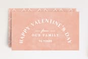 "Arch Heart Valentine's Day Gift Tag" - Stationery in Apricot by Amber Barkley - Front