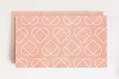 "Arch Heart Valentine's Day Gift Tag" - Stationery in Apricot by Amber Barkley - Back