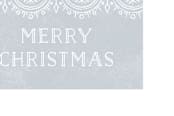 "Winter Scallops Christmas Gift Tag" - Stationery in Sky by Amber Barkley - Close-Up