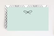 "Knotted Place Card" - Stationery in Aqua by Amber Barkley - Front