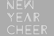 "Deco Cheer New Year's Gift Tag" - Stationery in Ice by Amber Barkley - Close-Up