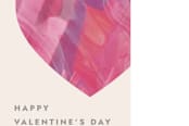 "Painterly Heart Gift Tag" - Stationery in Magenta by Amber Barkley - Close-Up