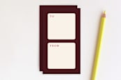 "Multicolored Hearts Gift Tag" - Stationery in Merlot by Amber Barkley - Back