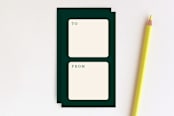 "Multicolored Clover Gift Tag" - Stationery in Pine by Amber Barkley - Back