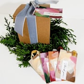 "Abstract Bouquet Hand-Painted, Hand-made Gift Tags/ pack of 10" - Bridesmaid Gifts in multicolorassorted-colors by AlisonJerry