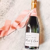 "Pairs well with Maid of Honor Duties Proposal Wine Label" - Bridesmaid Gifts in white by The Pretty Little Mess