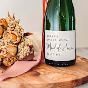 "Pairs well with Maid of Honor Duties Proposal Wine Label" - Bridesmaid Gifts in white by The Pretty Little Mess