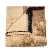 "Macaroon Throw" - Blankets and Throws in brown by Anjali Purohit