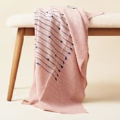 "Rosewood Throw" - Blankets and Throws in pink by Anjali Purohit