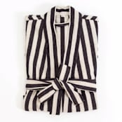 "Turkish Zebra Bath Robe - Medium/Large" - Bath Robes in black by Powered By People