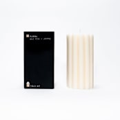 "Floral Pillar Candle" - Candles and Holders in white by Powered By People