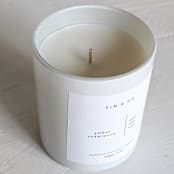 "Amber & Cedarwood Scented Candle" - Candles and Holders in white by Valerie Aguiar