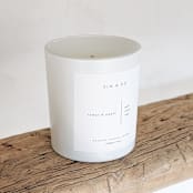 "Cedar & Apple Scented Candle" - Candles and Holders in white by Valerie Aguiar