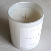 "Cedar & Apple Scented Candle" - Candles and Holders in white by Valerie Aguiar