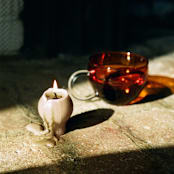 "Taupe Orb Set" - Candles and Holders in beige by Danielle Gaito