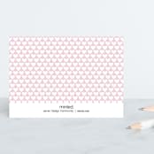 "to-tail-ly rad" - Personal Stationery in bubblegum by Deborah Chou - Back of Card