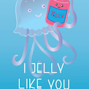 "jelly like you" - Personal Stationery in ocean by Deborah Chou - Close-Up