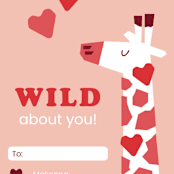 "Wild Valentine" - Personal Stationery in Cherry by Poised Avenue - Close-Up