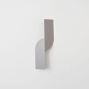 "Tip-Top Wall Hanging — Violet Grey" - Decorative Object in gray by Corie Humble