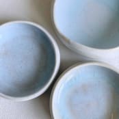 "Lagoon Crater Bowl" - Decorative Object in white by Cloude Made