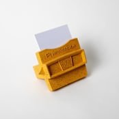 "Marigold Terrazzo Retro Card Holder" - Decorative Object in yellow by Pretti.Cool