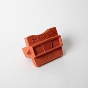 "Coral Terrazzo Retro Card Holder" - Decorative Object in red by Pretti.Cool