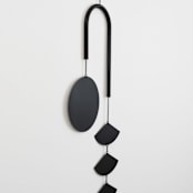 "Rise Wall Hanging — Black Patina" - Decorative Object in black by Corie Humble