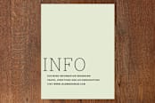 "Fete" - Mitzvah Direction Cards in Night Sky by Annie Clark - Front