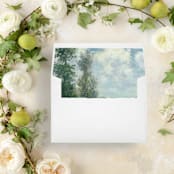 "Watercolor Forest Art | Set of 25 Envelope Liners" - Envelope Liners in green by Nikki Turner