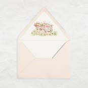 "A7 Watercolor Envelope Liners // Flower Cart (Set of 25)" - Envelope Liners in multicolorassorted-colors by Clover and Lamb