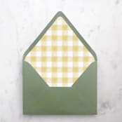 "A7 Envelope Liners Holiday Gingham Gold (set of 10)" - Envelope Liners in gold by Design by Laney