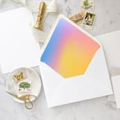 "A7 Envelope Liners Rainbow Holographic (set of 10)" - Envelope Liners in multicolor by Design by Laney