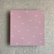 "Old rose baby ribbon bows envelope liner for A7 square flap envelope | pack of 10" - Envelope Liners in pink by Ivory Invitations