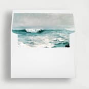 "Crashing Ocean Waves Liner | Set of 25 Square Envelope Liners" - Envelope Liners in multicolorassorted-colors by Nikki Turner