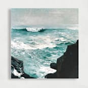 "Crashing Ocean Waves Liner | Set of 25 Square Envelope Liners" - Envelope Liners in multicolorassorted-colors by Nikki Turner