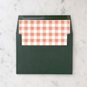 "A7 Envelope Liners Holiday Gingham Red (set of 10) Square" - Envelope Liners in red by Design by Laney