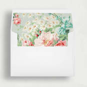 "Springtime Floral | Set of 25 Envelope Liners" - Envelope Liners in pink by Nikki Turner